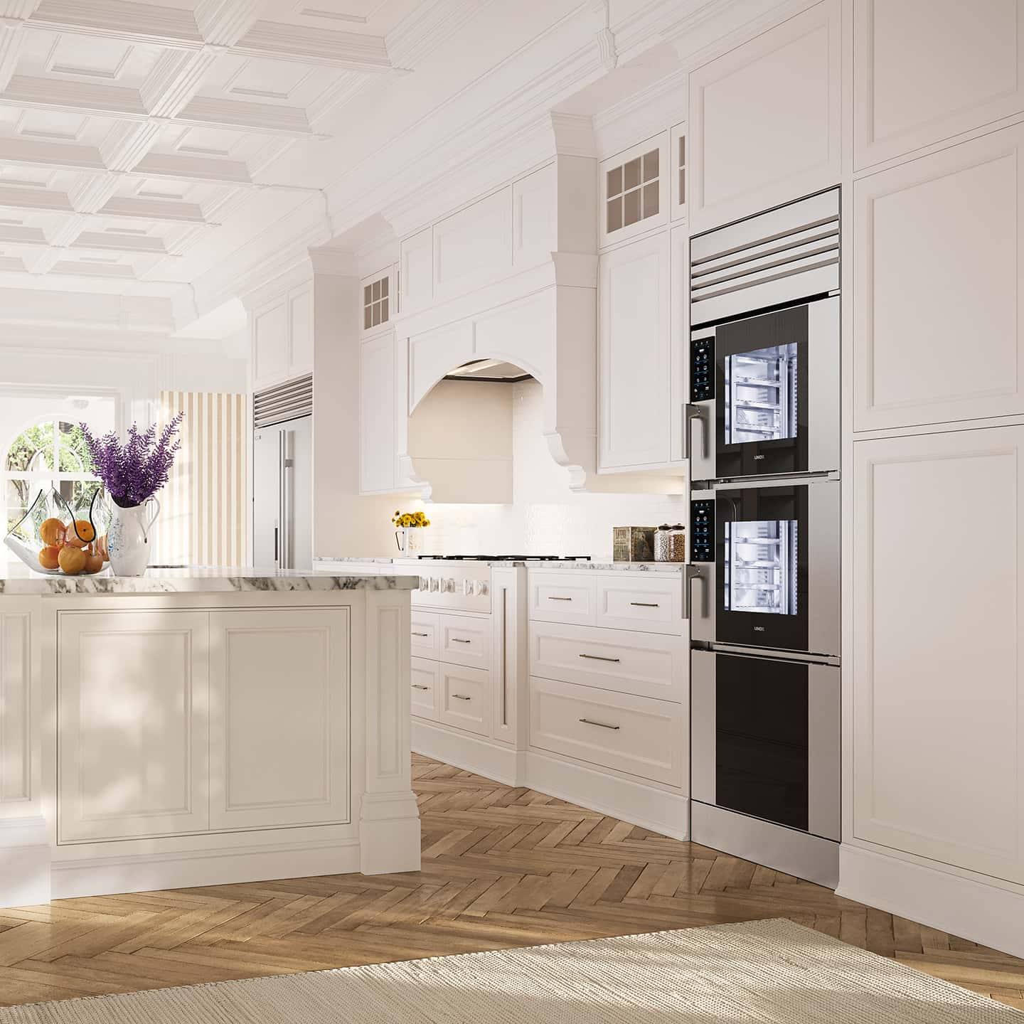 Unox Casa double oven Model 1 in a country kitchen of a British cottage in Cotswolds